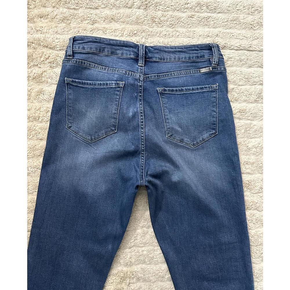 KanCan medium wash high-rise button fly cropped jeans Size 31 - Picture 9 of 11